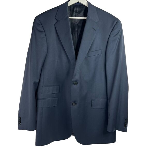 Daniel Cremieux Other - Loro Piana Size 42L Daniel Cremieux Sport Coat Blazer Navy Blue 2 Button Front